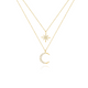 Crescent Vermeil Necklace