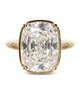 Sterling Silver Elongated Cushion Cocktail Ring